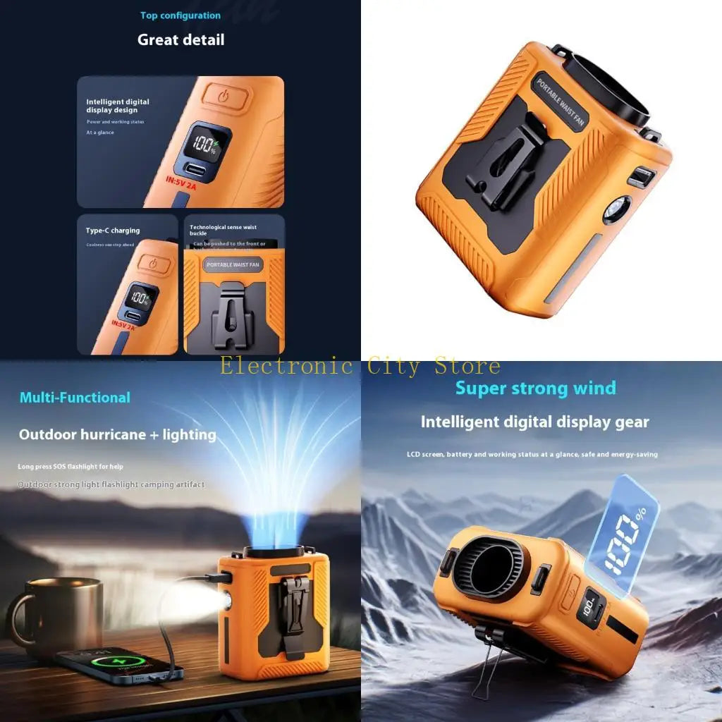 Portable Waist Mounted Cooling System 6000mAh Battery 3 Second Full Body Chill Technology HU8D